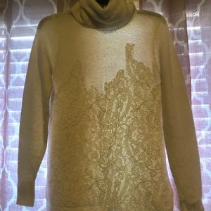 Michael Kors cowl neck cream sweater